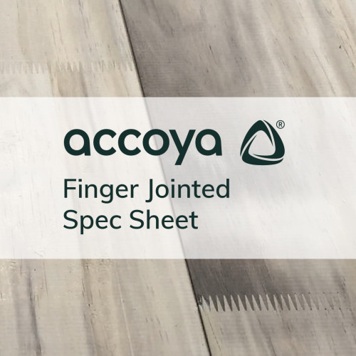 Accoya Finger Jointed Spec Sheet